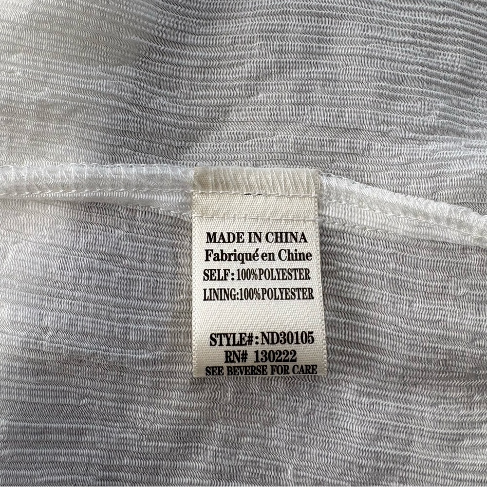 Talulah White Smocked Maxi Dress Shoulder Ties, Sz L - Picture 13 of 14